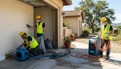 Water damage restoration team in Temecula, CA providing fast cleanup and repair services