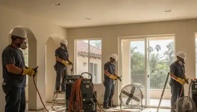 Water damage restoration team serving Temecula, CA for emergency cleanup and repair